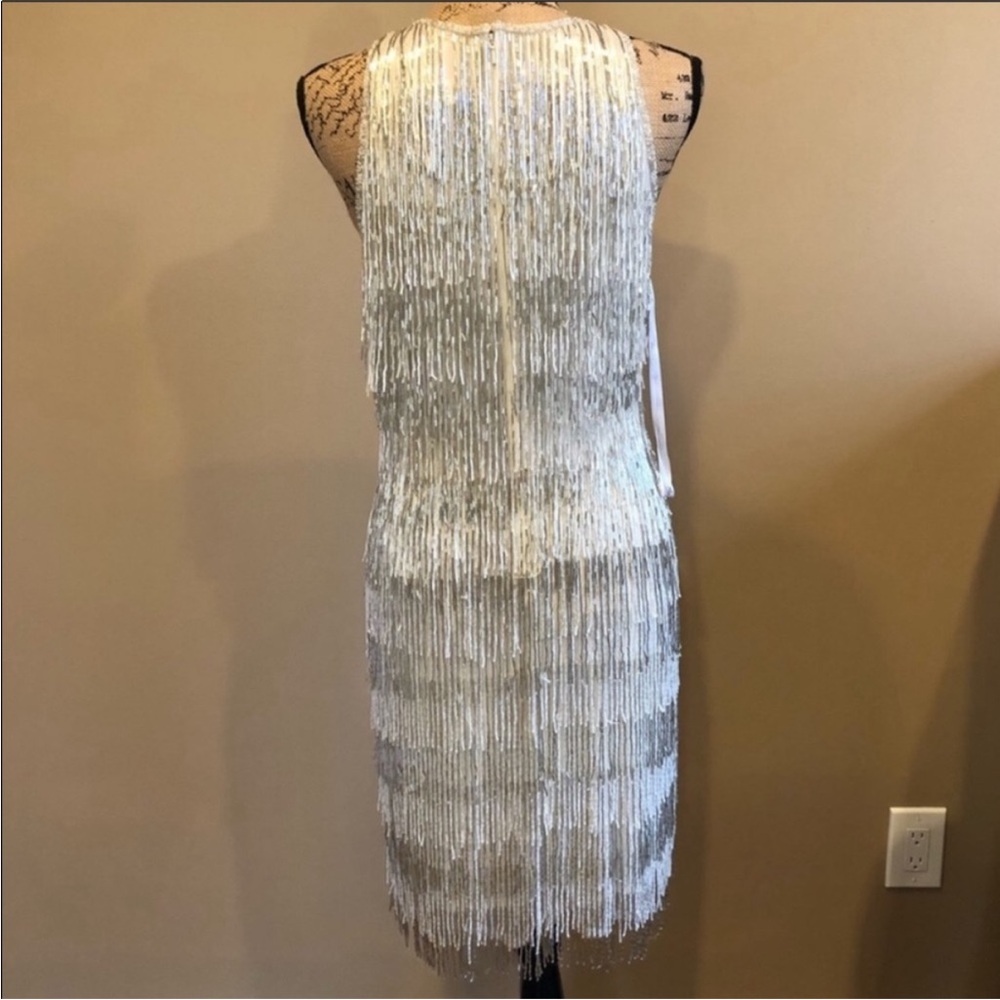 BHLDN White Cream Sheath Midi Dress Halter Sleeveless - Picture 2 of 8
